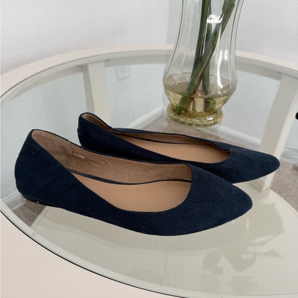 Old Navy Navy Blue Suede Flats